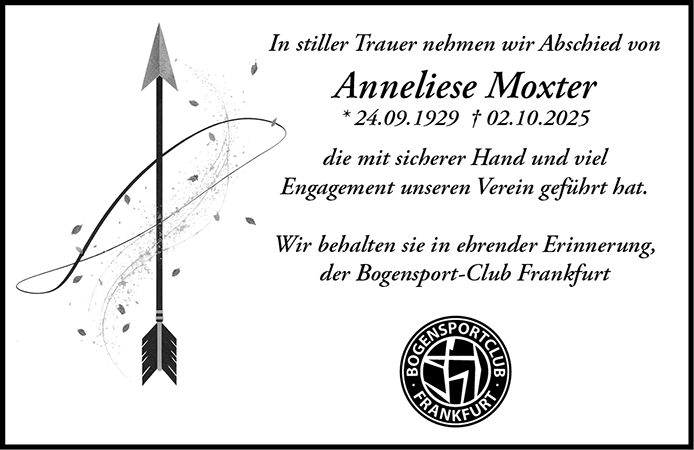 Traueranzeige
Anneliese Moxter